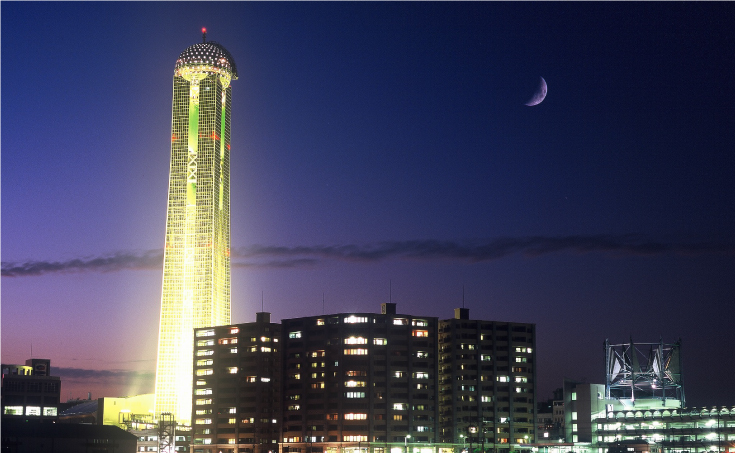 海峡ゆめタワー外観と景色