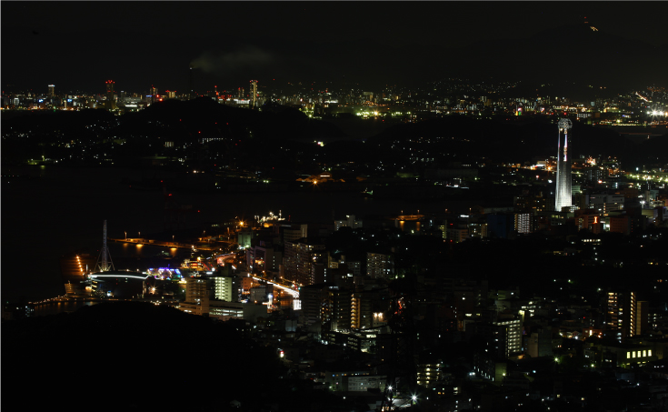 海峡ゆめタワー夜景外観